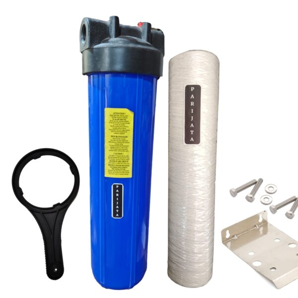 Jumbo Blue Housing 20x4 inch with Thread Filter for Dust and Sand Filtration