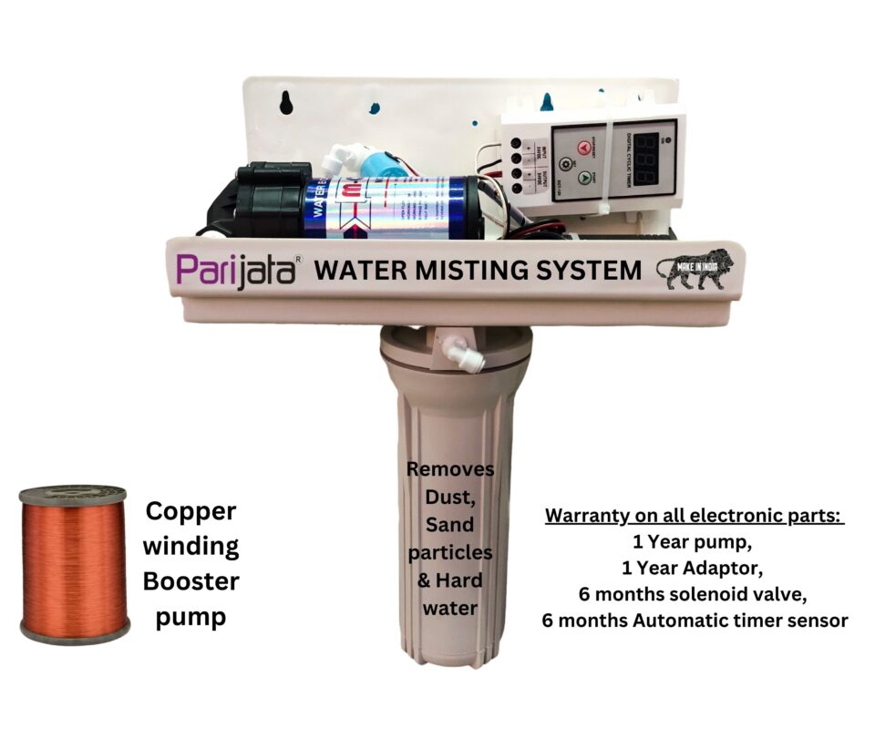 DIY Water Misting System with Automatic time sensor , 25 mtr pipe ...