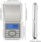 Digital Mini Digital Pocket Weight Scale 200gm Weighing Machine, 0.01 to 200 G, Gold Weight Scale for Kitchen Jewellery