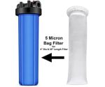 Carbon cto filter, bag filter and antiscalant filter for water softening for Blue housing filter