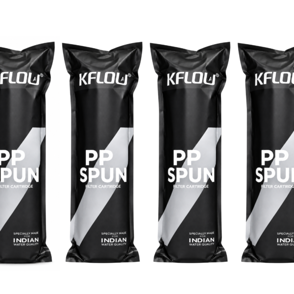Kflow 10-Inch PP Spun Filter (Pack of 4): 5 Micron