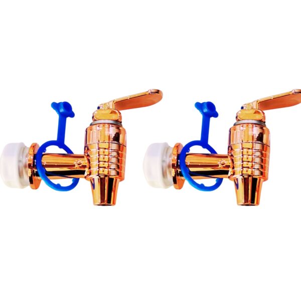 Copper Color Plastic Tap for Kent RO and Aqua assembled RO Systems (Pack of 2pc)