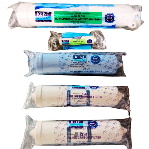 Kent Sediment Filter , Carbon filter , UF Filter , FRT550 & high flow Membrane for Kent RO