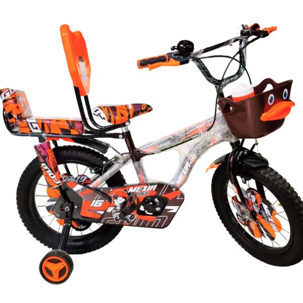 Kids Cycle 4 to 7 Years Double Seat | Birthday Gift Bicycle with Support Wheels & Bottle