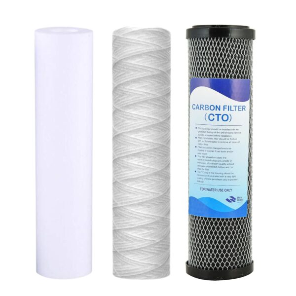 Wound, PP & CTO Filter Set for 25 LPH RO Water Purifier