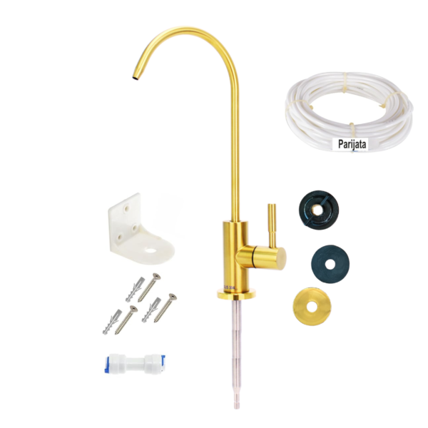 Parijata Golden color Undersink RO Faucet Tap for RO Water Purifier