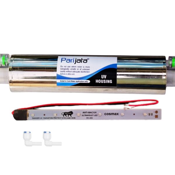 Parijata SS304 UV Barrel with UV LED Light for RO Water Purifiers