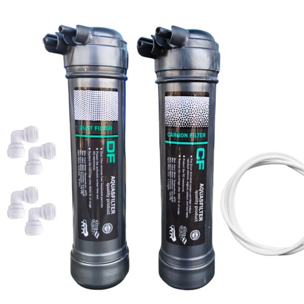 9" Filter Cartridge Set (Sediment + Carbon) Compatible with Eureka Forbes Aquaguard