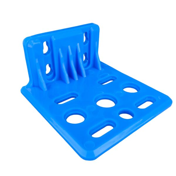 Blue Plastic Wall Mount L-Plate for Jumbo Filter Housing (10" x 4" & 20" x 4")