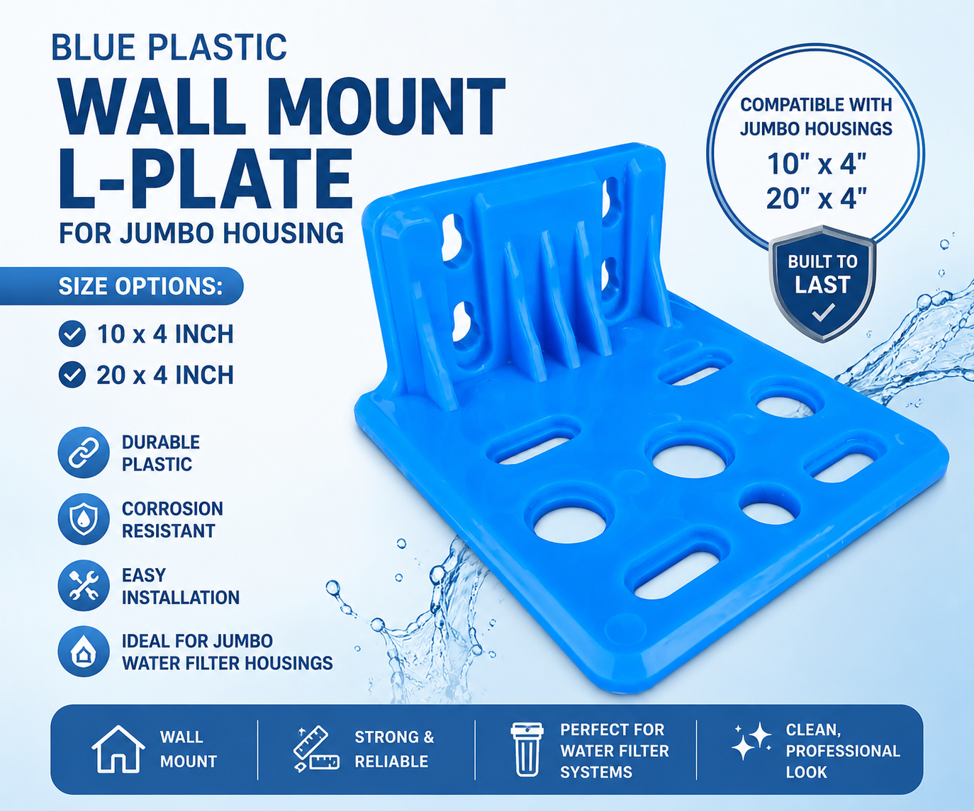 wall mount housing plate