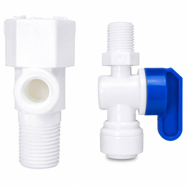 Plastic inlet valve 3/8 inch for RO Water Purifier fitting