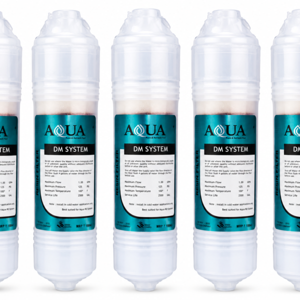 Mix bed Supercharge Resin Cartridge 10 Inch for Water Demineralization DM Plant - 5 pc