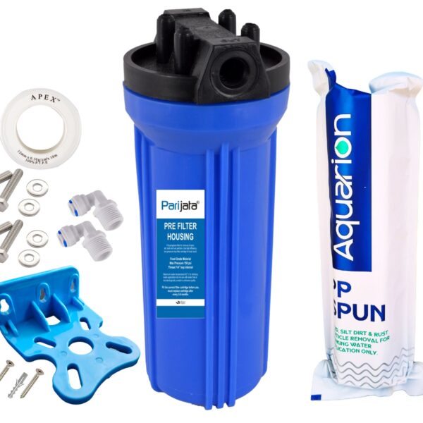 10 Inch Blue Prefilter Housing for 25 LPH RO Water Purifier with PP